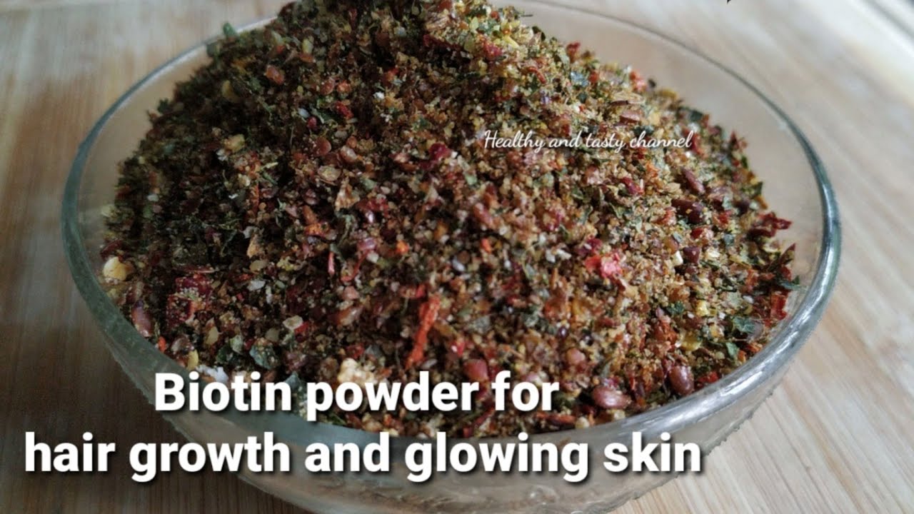 Real - Biotin powder for hair growth and glowing skin - biotin powder at home | Healthy and Tasty channel