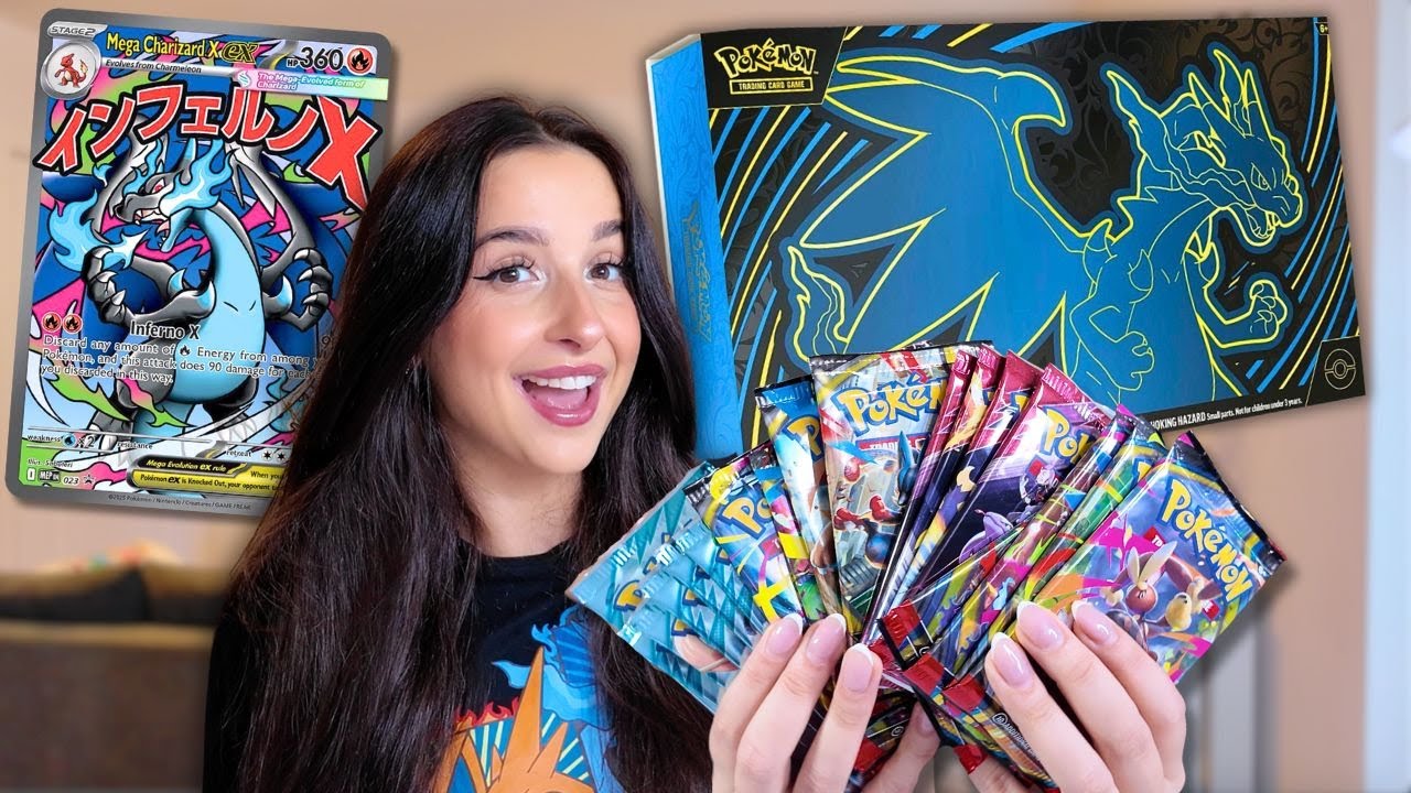 Открываем мега-бокс с Чаризардом из Pokémon! #pokemon #pokemontcg