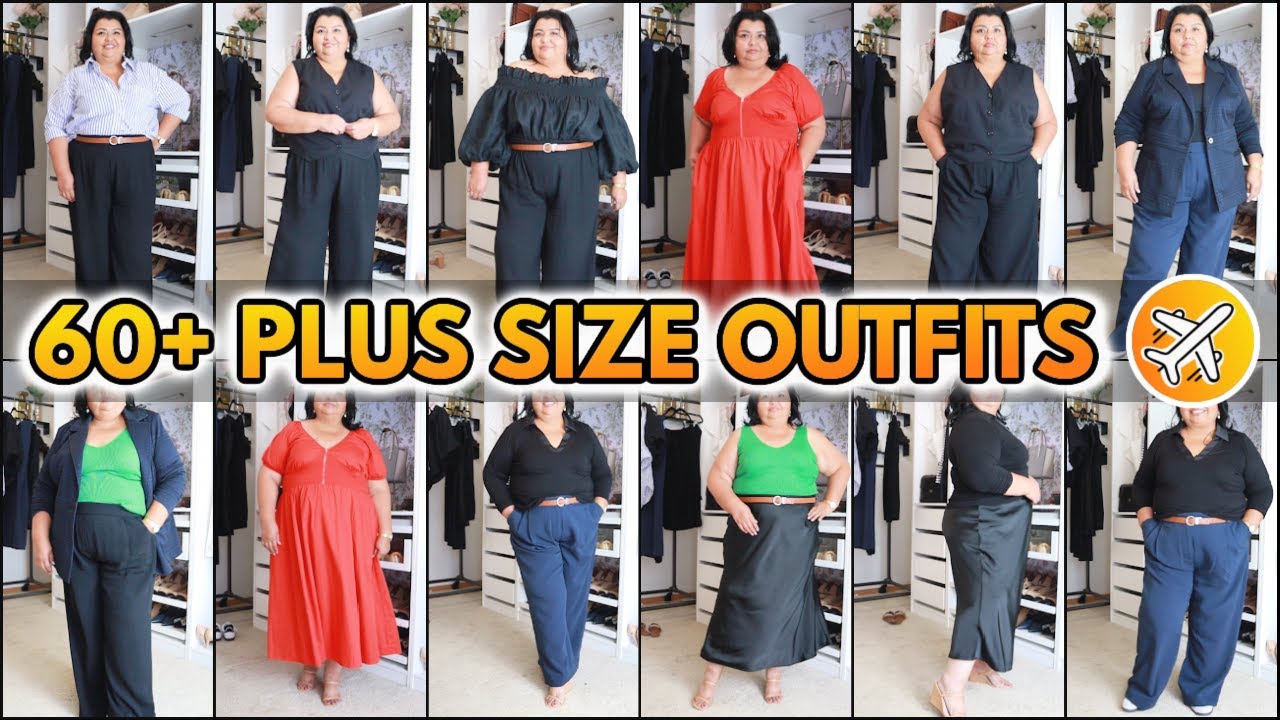 15 Piece Plus Size European Travel Capsule Wardrobe 