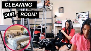 Cleaning Our DISGUSTING Room! *Satisfying* | MontoyaTwinz
