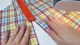 ⭐The best method for neck stitching used by pro. Sewing secrets