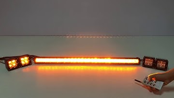 SS controller for package of 31” dual color single row slim light bar and 4 pack 3” led pods