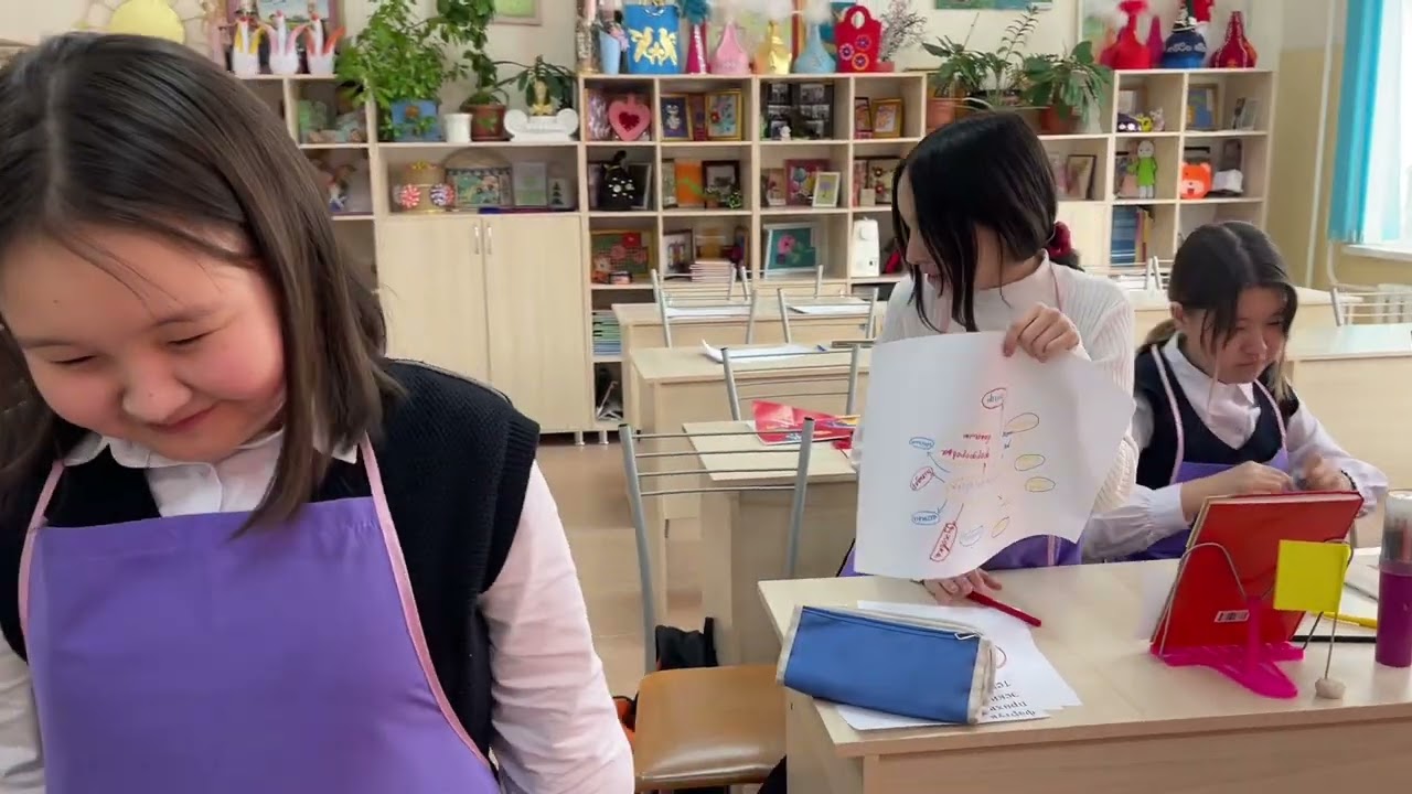 Гаухар Акбайзеновна- открытый урок, художественный труд