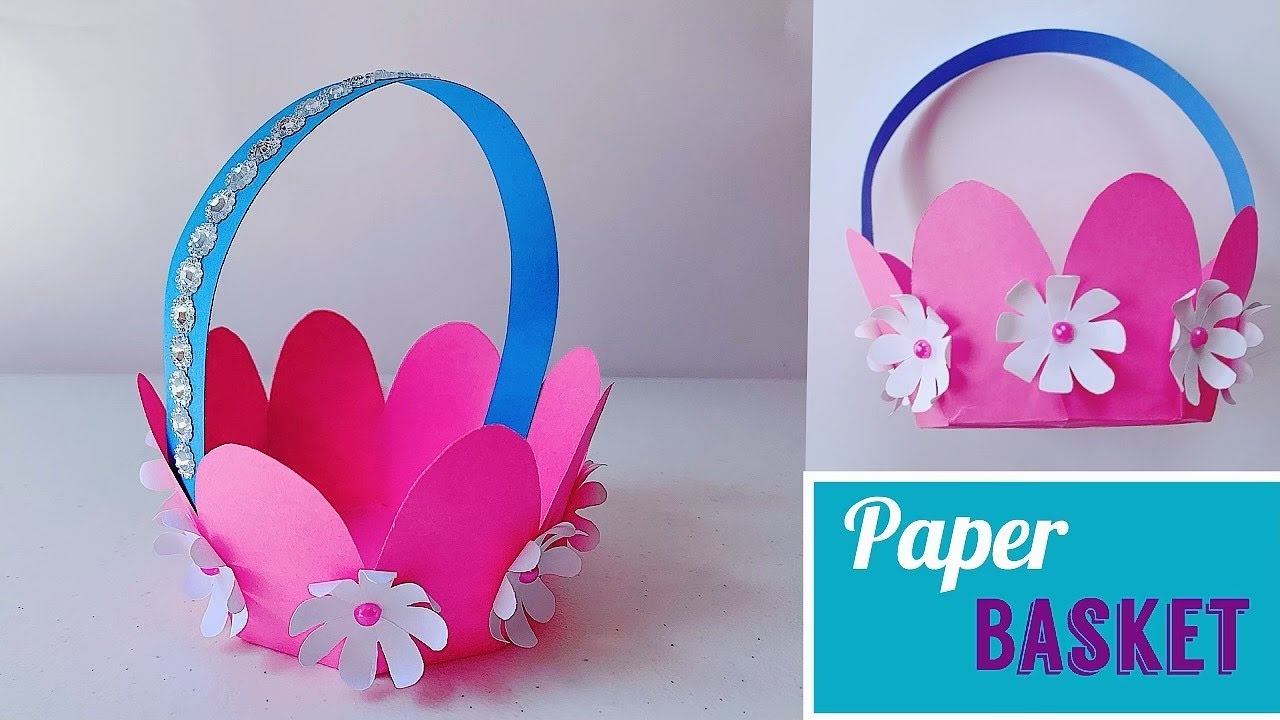 How to Make Beautiful Paper Basket | Very Easy DIY - YouTube