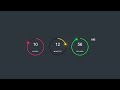 Digital Clock using Html CSS SVG & Javascript | Simple Javascript Project