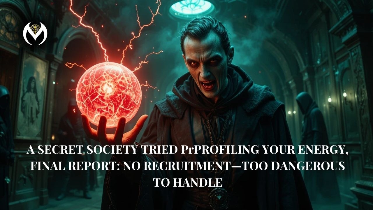 A SECRET SOCIETY TRIED PROFILING YOUR ENERGY, FINAL REPORT: NO RECRUITMENT | TOO DANGEROUS TO HANDLE