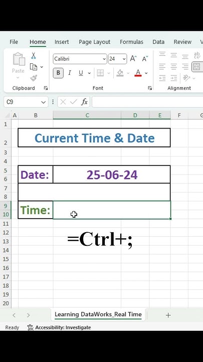 how-to-input-current-date-time-in-excel-excelformula-shorts