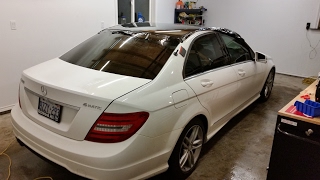 VLOG 1 | Mercedes Benz C300 Roof Vinyl Wrap by Sulihack 23,416 views 7 years ago 3 minutes, 15 seconds