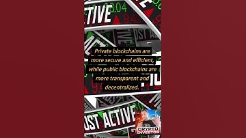 Differences between private and public blockchains.