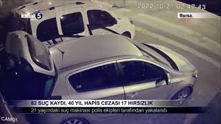 62 Suç Kaydı, 40 Yıl Hapis Cezası 17 Hırsızlık Resimi