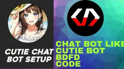 Chat bot BDFD codes like cutie bot #bdfd #chat #codes