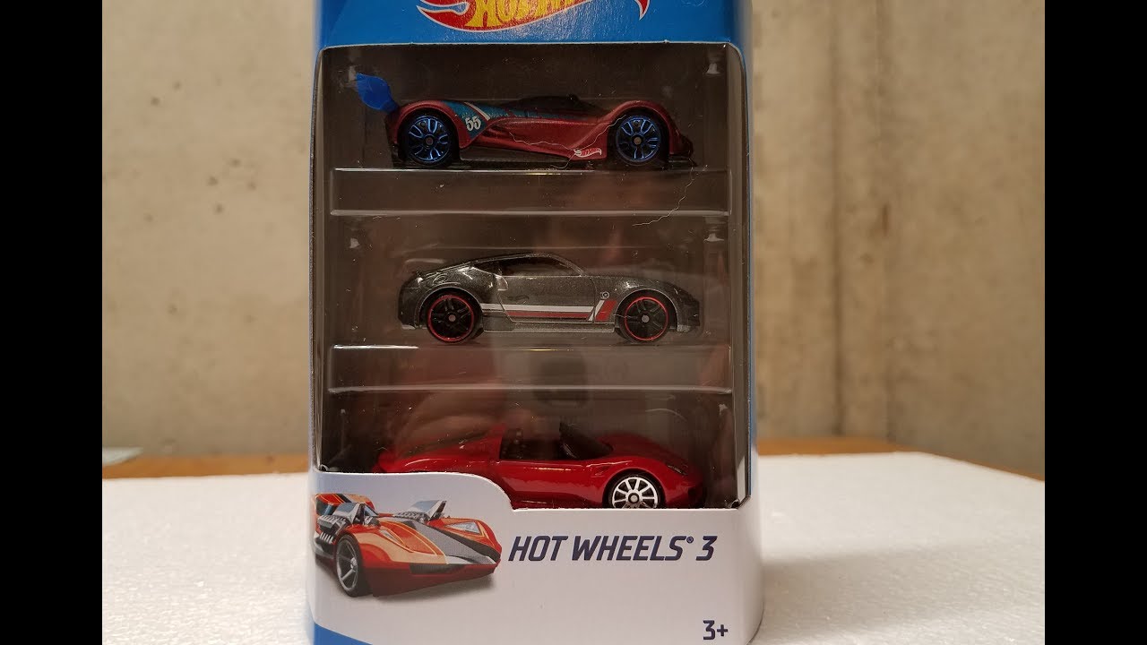 hot wheels 3 pack 2018