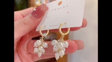 Gorgeous Grape Cluster Pearl Earrings: Embrace Nature