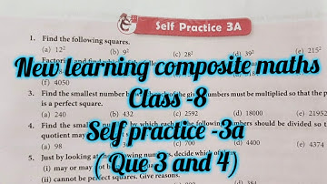 new learning composite mathematics class 8 self practice 3a | s chand maths solutions class 8 ch 3