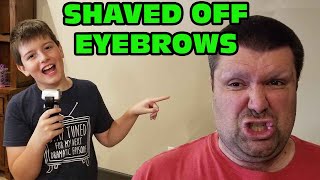 Kid Temper Tantrum Shaves Off Daddy's Eyebrows After Reaching 90K Subs On Gaming Channel  [Original]