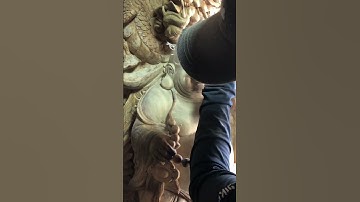 Điêu khắc gỗ nghệ thuật: tượng phật di lặc tứ linh/artistic wood cảving#mynghelocphat