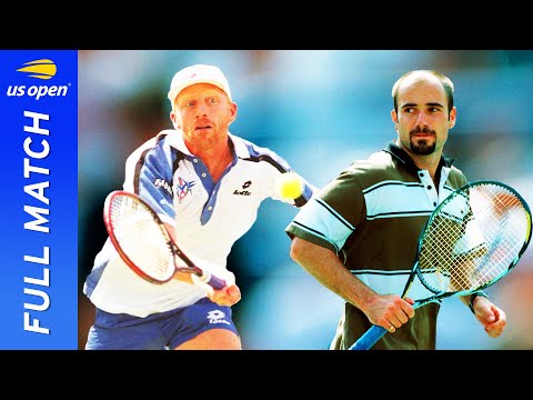 Andre Aggasi vs Boris Becker Full Match | 1995 US Open Semifinal