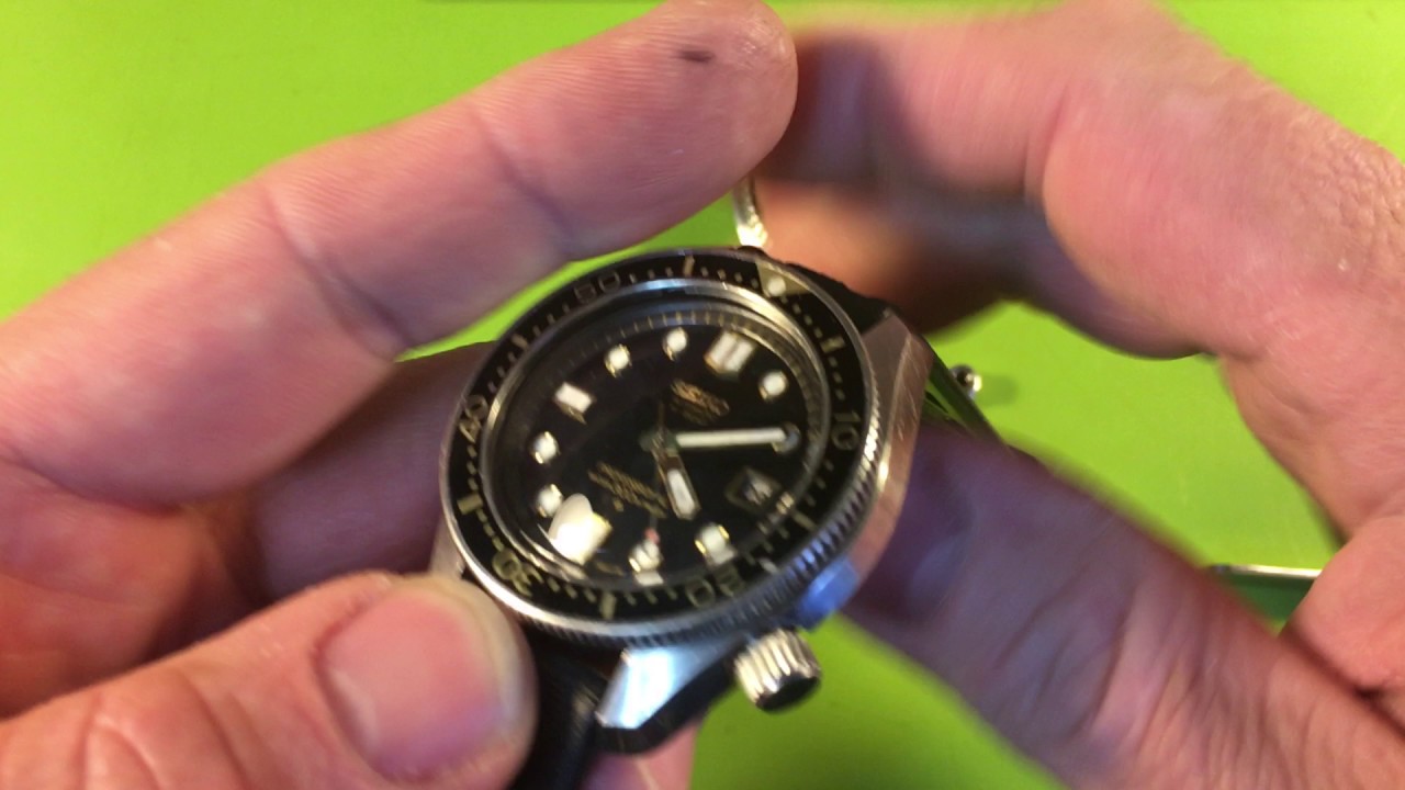For ML: Care and use of a screw-down crown in a Seiko diver, specifically  6159-7001 - YouTube