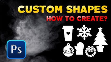How to Create Custom Shapes in Adobe Photoshop #photoshop  #photoshoptutorial