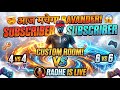 🔴 LIVE: Custom Room Rush! | Guild Test Today | Radhe Is Live (Play With Subs) #live #freefirelive