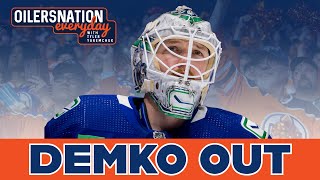 Thatcher Demko will be out AT LEAST until Game 5