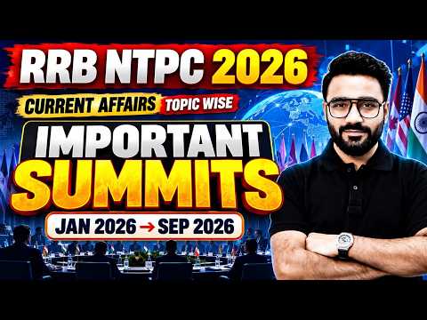 RRB NTPC 2026 | RRB NTPC Static GK Question | Important Summits 2025-26 Current Affairs | Testbook