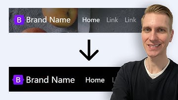 Bootstrap 5 Transparante navigatiebalk naar effen kleur bij scrollen