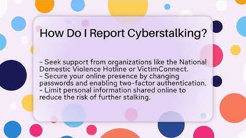 How Do I Report Cyberstalking? - Everyday-Networking