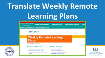(English) Translating Remote Learning Plans