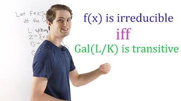 The Polynomial is Irreducible Iff the Galois Group is Transitive