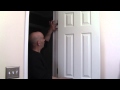 How to adjust a door when it's hitting the sides.