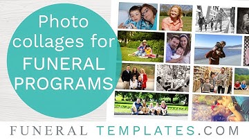 Funeral Program Photo Collage Tutorial