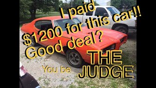 E8 1969 GTO Judge what makes it a true (THE JUDGE)