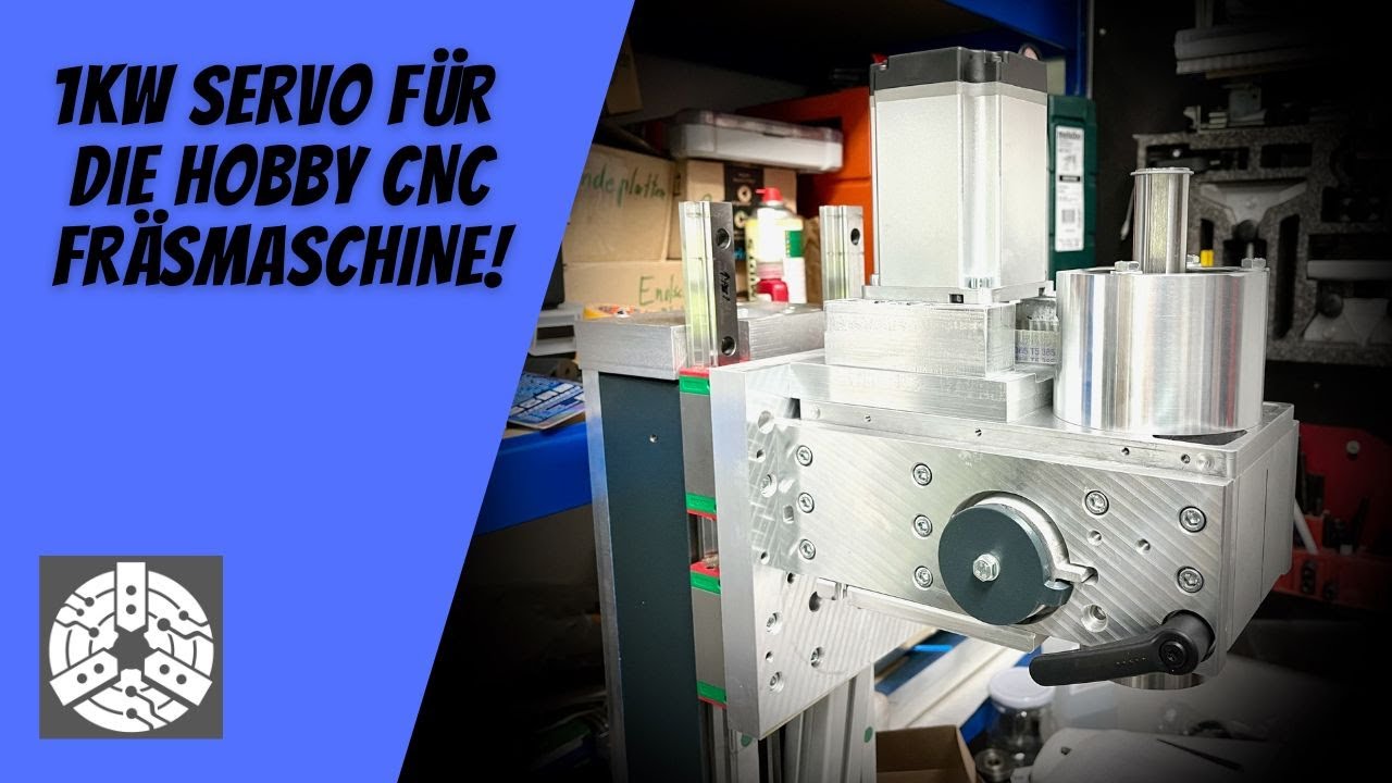CNC Fräsmaschine umbauen auf 1kW Servomotor - Wabeco F1410 Teil 8