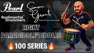 Right Paradiddle Diddles - 100 Series Exercises