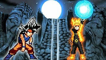 Goku Full OP(All Form)(New) VS Naruto OP(All Form) in Jump Force Mugen