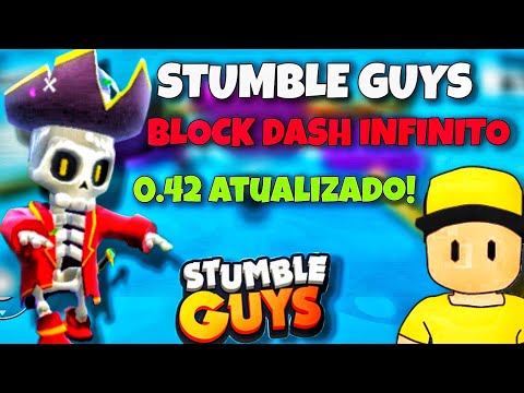 💫como baixar Stumble Guys Block Dash Infinito 0.42! 👑 