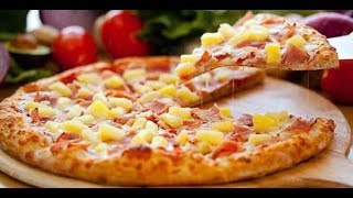 Быстрая пицца с ананасами - гавайская Быстрая пицца с ананасами - гавайская