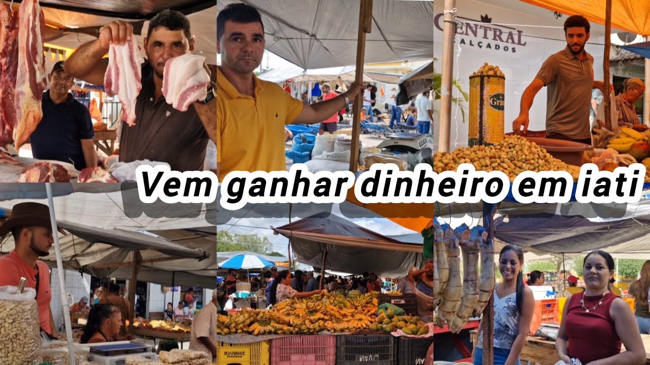 Vem ganhar dinheiro na feira e comprar mais barato em iati Pernambuco Brasil 