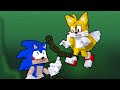 Sonic saves tails  good ending  fnf minecraft animation  animated