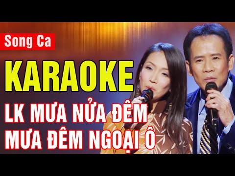 LK Mưa Nửa Đêm, Mưa Đêm Ngoại Ô Karaoke Song Ca | Tuấn Vũ - Mỹ Huyền | Asia Karaoke Beat Chuẩn