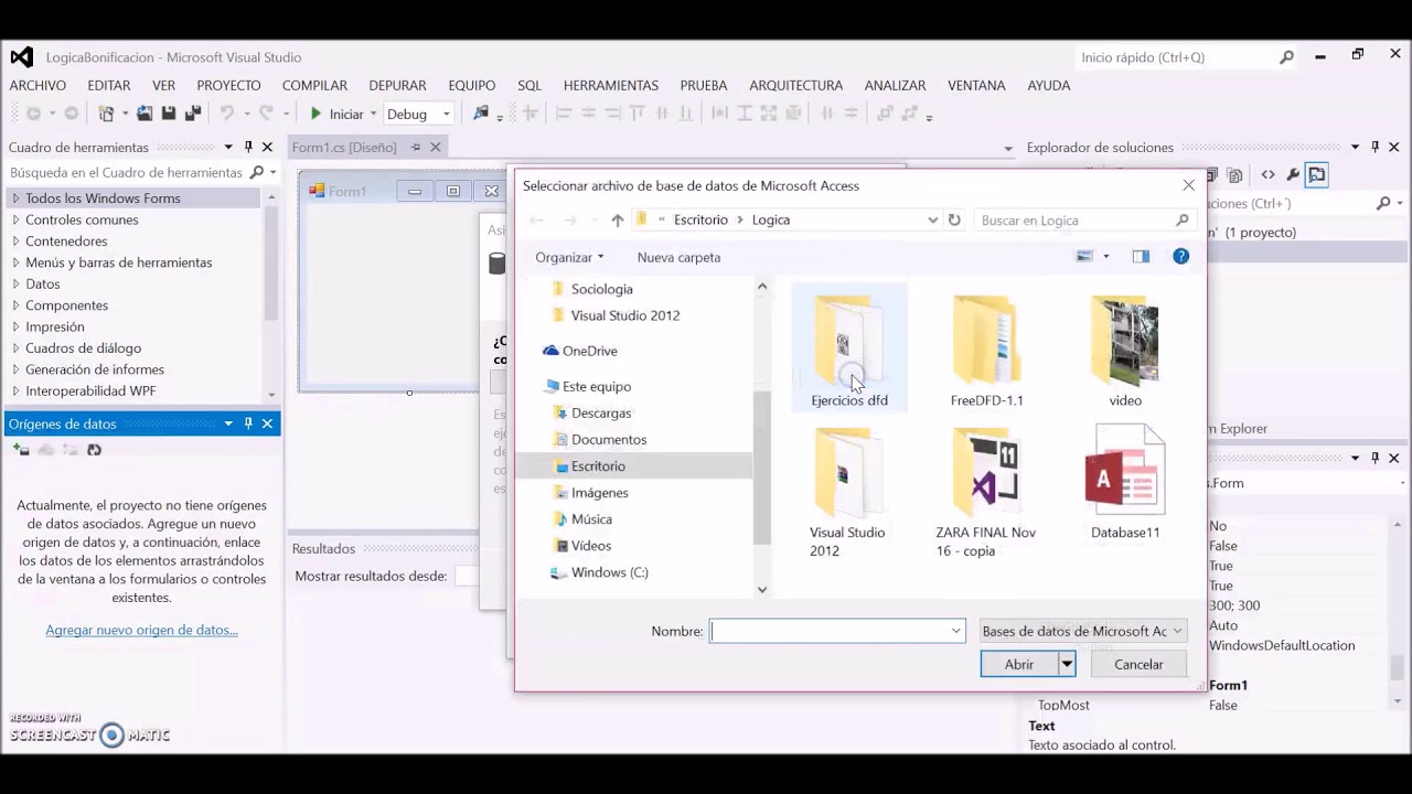 Como vincular Access y Visual Studio. (bonificación 1) - YouTube