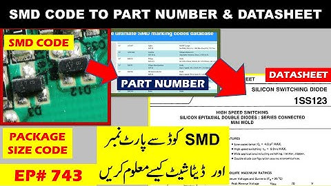 {743} Decoding SMD into part number, datasheet, smd package code