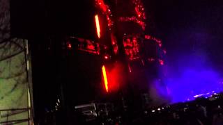 Skrillex opening ultra 2015 lasers fireworks fire