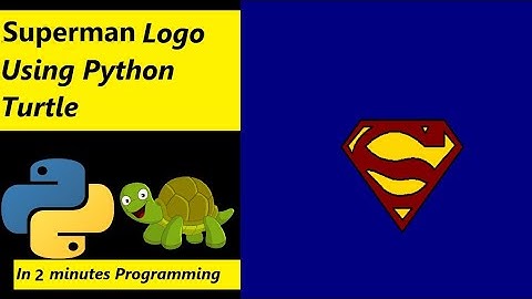 How to draw superman logo using python turtle #python #code