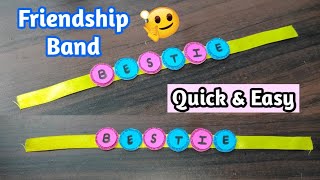 DIY Friendship band | Handmade band | DIY Cute friendship band for best friend | Friendship day 2021