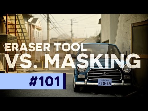 The Eraser Tool vs. Masking - Photoshop Tutorial