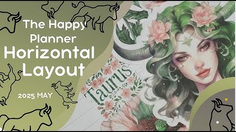 The happy planner | horizontal layout | #planwithme #pwm