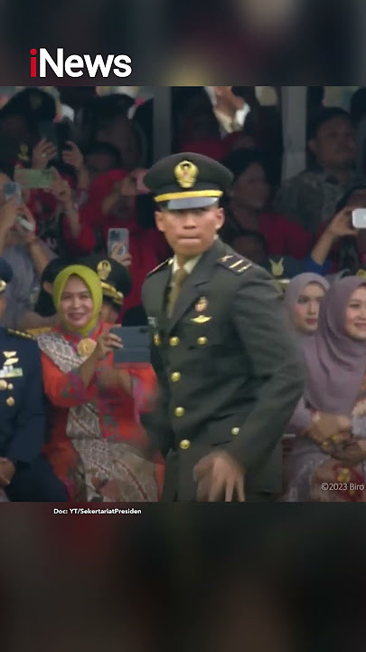 Merinding, Jokowi & Iriana Terkesima Lihat Yel-yel Sangar Perwira Remaja TNI-Polri #shorts