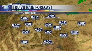 Cool wet pattern expected by Wednesday